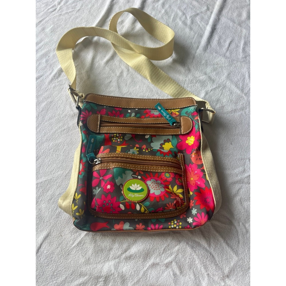 Lily Bloom Floral and cats Crossbody Bag